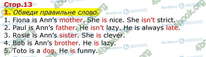 ГДЗ Англійська мова 3 клас сторінка Стр.13 (1)